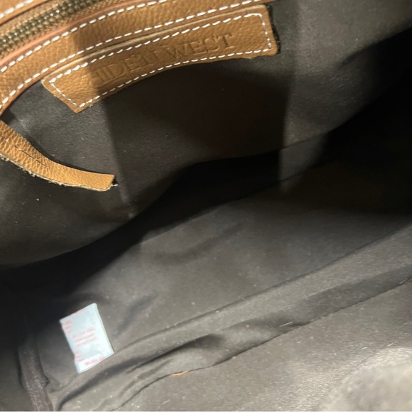 NEW Western Genuine Embossed Leather Cowhide Fringe Tassel Tan fall winter gift - Picture 8 of 13